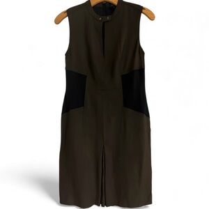 Belstaff green and Black Midi Dress
